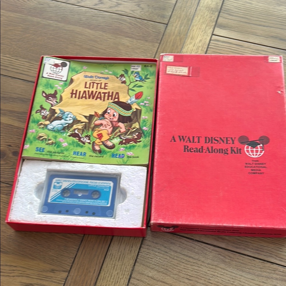 Vintage Walt Disney Little Hiawatha Read-Along Kit